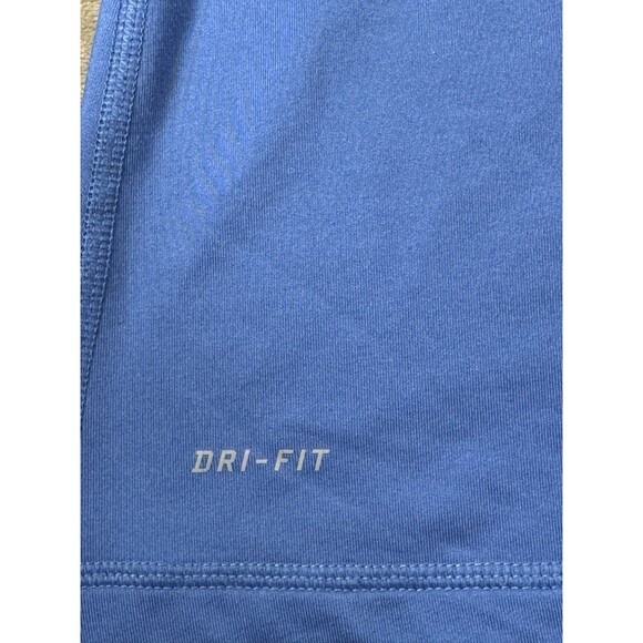 Nike Pro Sweatshirt  Running Yoga Pullover 1/2 Zip Mock Neck Blue XL Activewear - Picture 3 of 11